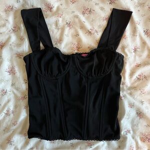 Edikted Marcella Wide Strap Mesh Corset